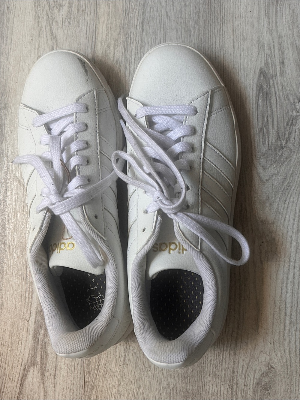 White Leather Adidas